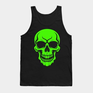 Neon Green Skull Tank Top